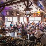 A panoramic view of the Old 300 BBQ dining room