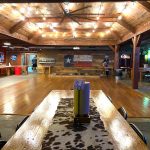 A panoramic view of the Back 40 Dance Hall at Old 300 BBQ