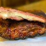 A closeup image of spare ribs at Old 300 BBQ