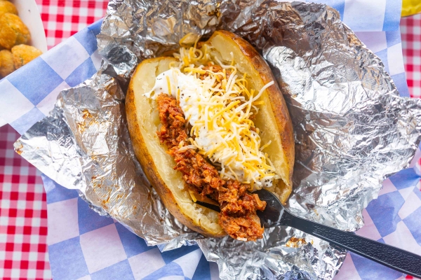 Chopped BBQ Stuffed Potato from Old 300 BBQ